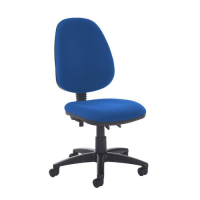 Jota high back PCB operator chair with no arms - Scuba Blue