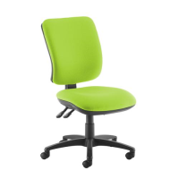 Senza high back operator chair with no arms - green