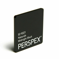  3mm Midnight Black Perspex Naturals S2 9221