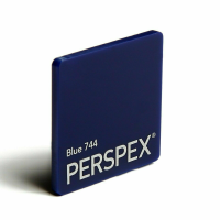 3mm Dark Blue Acrylic Perspex 744 Sheet Cut To Size Providers Deeside