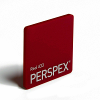 Distributors of 3mm Dark Red Acrylic Perspex 433 Sheet Cut To Size Deeside