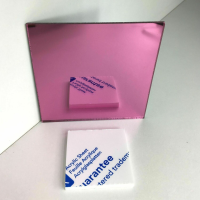 Distributors of 3mm Pink mirror Acrylic sheet cut to size London