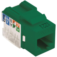 100-011-GN Excel Category 6 (UTP) Unscreened Keystone Jack - Green