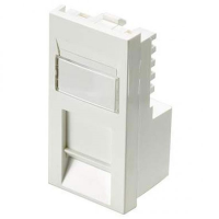 100-760 Excel Category 5e Unscreened Module RJ45 Low Profile - Euromod - White