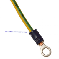 5MM RING TO RING GREEN YELLOW TRI RATED 2.5MM CABLE 5.0M