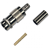 BJCR58 BNC Crimp Jack Socket RG58C/U, 7806A, 9907, CNT-195, HPF195, KX 15, LMR-195, LLA195 WCX195, 1.0/2.95 AF, RG-141A/U, URM43, URM76.