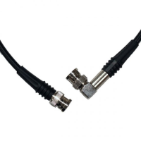 BNC Plug to BNC Elbow Plug Cable Assembly RG59CU 0.5 METRE