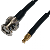 BNC PLUG TO MCX MALE CABLE ASSEMBLY LMR100 0.25 METRE