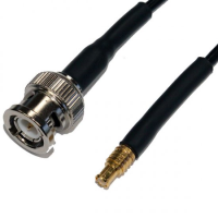 BNC PLUG TO MCX MALE CABLE ASSEMBLY LMR100 0.75 METRE