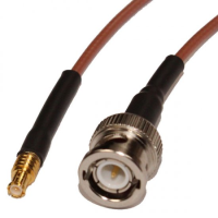 BNC Plug to MCX Plug Cable Assembly RG316 0.75 Metre