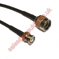 BNC PLUG TO N PLUG RG58 CABLE ASSEMBLY 0.75m