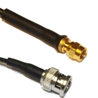 BNC PLUG TO SMC MALE CABLE ASSEMBLY LMR100 0.75 METRE