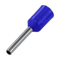 BOOTLACE FERRULE 0.25MM BLUE 8MM LONG (PACK OF 100)