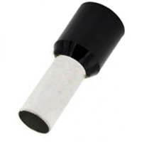 BOOTLACE FERRULE 25MM BLACK 16MM LONG (PACK OF 100)