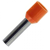 BOOTLACE FERRULE 4MM ORANGE 10MM LONG (PACK OF 100)