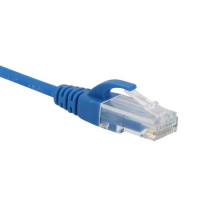 CAT6 0.5M UTP LSOH MINI PATCH LEAD BLUE