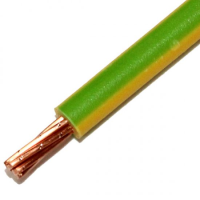 Earth Green Yellow 2.5mm 7 Strand 24A Single Core 6491X Round Power PVC Insulated Conduit Wire 100m reel