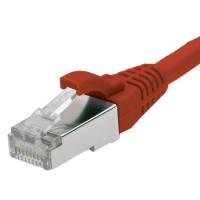 EXCEL CAT5E F/UTP BBS PATCH LEAD LSOH 1M RED - PACK OF 10