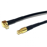 MCX MALE TO MCX ELBOW MALE CABLE ASSEMBLY RG174 10.0 METRE