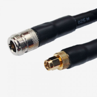 N Jack to SMA Plug  Cable Assembly URM67 0.25 METRE