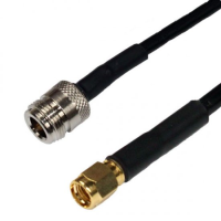 N JACK TO SMA PLUG LLA240 CABLE ASSEMBLY 0.25M