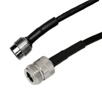 N JACK TO TNC PLUG CABLE ASSEMBLY RG223 0.25m