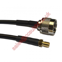 N Plug to SMA Jack Cable Assembly LMR240 0.25 Metre