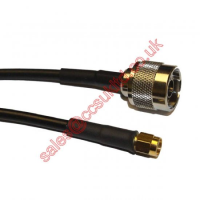 N Plug to SMA Plug Cable Assembly RG58 2.5M