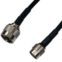 N Plug to TNC Plug Cable Assembly LMR195 0.25 Metre