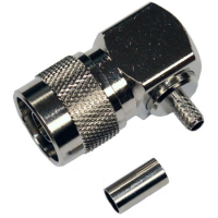 NPRACS58 N Elbow Crimp Plug For RG58