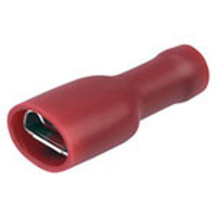 RED CRIMP FEMALE FULLY INSULATED PUSH ON 2.8 X 0.5MM