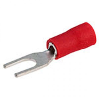 RED CRIMP SPADE (FORK)  3.5MM