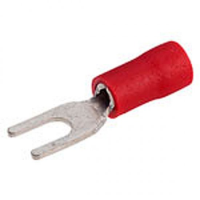 RED CRIMP SPADE (FORK)  3MM