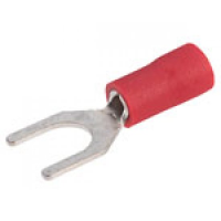 RED CRIMP SPADE (FORK)  5MM