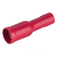 RED FEMALE BULLET DIA 4MM PACKS OF 100 EBAB5F