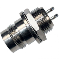 RF Coaxial Connector Twinaxial Straight Bulkhead Jack Solder