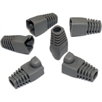 RJ45 CABLE BOOT GREY WITH 7MM CABLE SIZE PACK OF 100