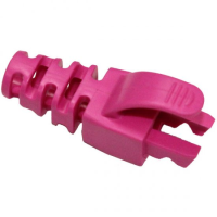 RJ45 SLIM SNAGLESS PINK BOOT CAT5E CAT6 6.0MM PACK OF 10
