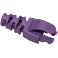 RJ45 SLIM SNAGLESS VIOLET BOOT CAT5E CAT6 6.0MM PACK OF 10