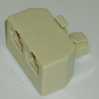 RJ45 T Adapter 1 Male 2 Female