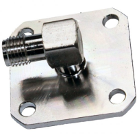 SMA  RIGHT ANGLE PANEL JACK 1" SQUARE FLANGE SLOT CONTACT