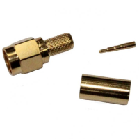 SMA Crimp Plug Long Body RG58C/U, 7806A, 9907, CNT-195, HPF195, KX 15, LMR-195, LLA195 WCX195, 1.0/2.95 AF, RG-141A/U, URM43, URM76.