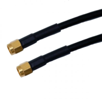 SMA MALE TO SMA MALE CABLE ASSEMBLY RG58 0.5M