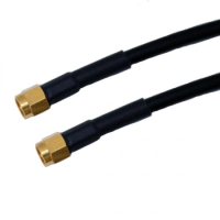 SMA MALE TO SMA MALE CABLE ASSEMBLY RG58 0.75M