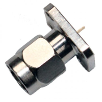 SMA PANEL PLUG 4 HOLE FIXING NICKEL