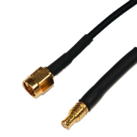 SMA PLUG TO MCX MALE CABLE ASSEMBLY LMR100 1.0 METRE