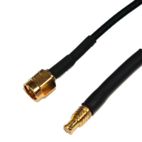 SMA PLUG TO MCX MALE CABLE ASSEMBLY LMR100 3.0 METRE