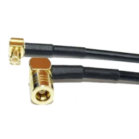 SMB ELBOW PLUG TO MCX ELBOW MALE CABLE ASSEMBLY RG174 1.5 METRE
