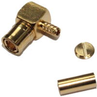 SMB Right Angle Crimp Plug LMR100