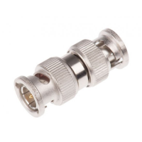 Telegartner J01005A1230 Straight, 75 Ohm, RF Adapter, BNC Plug to BNC Plug, 0 To 4GHz, Nickel,